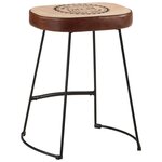 vidaXL Tabourets de bar lot de 2 marron foncé 40x29 5x53 cm