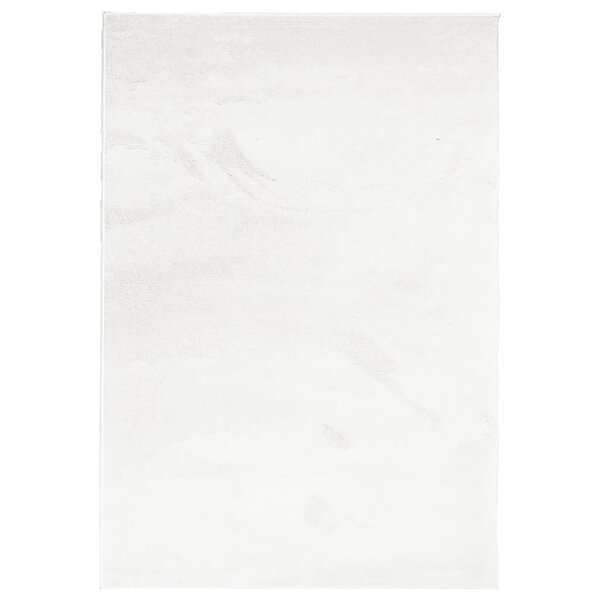 vidaXL Tapis OVIEDO à poils courts crème 140x200 cm