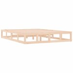 vidaXL Cadre de lit sans matelas 120x190 cm Petit double Bois massif