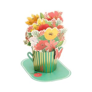 Carte pop up 3d - bouquet de fleurs - draeger paris