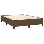 vidaXL Sommier à lattes de lit matelas LED Marron foncé 140x190 cm