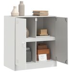 vidaXL Buffet blanc 67x39x73 cm acier