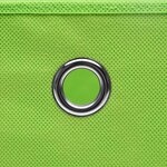 vidaXL Boîtes de rangement 10 Pièces Vert 32x32x32 cm Tissu