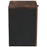 vidaXL Cabinet Suspendu de Salle de Bain 38x33.5x48 cm en Bois Massif et Bois Travaillé