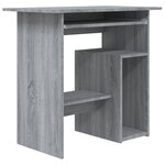 vidaXL Bureau Sonoma gris 80x45x74 cm Bois d'ingénierie