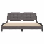 vidaXL Cadre de lit sans matelas gris 180x200 cm similicuir