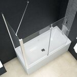 vidaXL Cabine de douche pliante ESG 120x68x130 cm