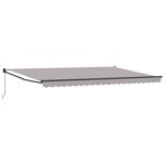 vidaXL Store rétractable manuel Gris 500x300 cm