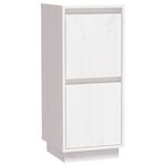 vidaXL Buffet Blanc 31 5x34x75 cm Bois massif de pin