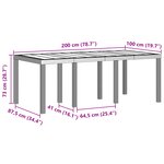 vidaXL Ensemble de salle à manger de jardin 7 pièces avec coussins Anthracite Poly Rattan