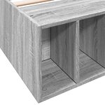 vidaXL Cadre de lit sans matelas sonoma gris 90x200 cm