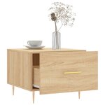 vidaXL Tables basses 2 Pièces chêne sonoma 50x50x40 cm bois d'ingénierie