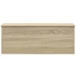 vidaXL Boîte de rangement chêne sonoma 90x35x35 cm bois d'ingénierie