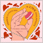 Timbre coeur - Pierre Hermé Paris - Lettre verte - 100g
