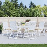 vidaXL Coussins de chaise lot de 6 beige 40x40x7 cm tissu oxford