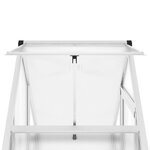 vidaXL Serre avec cadre de base argenté 169x58x202 cm aluminium