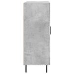 vidaXL Buffet gris béton 69 5x34x90 cm bois d'ingénierie