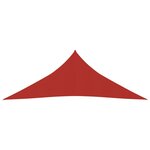 vidaXL Voile d'ombrage 160 g/m² Rouge 4 5x4 5x4 5 m PEHD