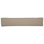 vidaXL Coussins de Palette pour Banc 2 Pièces Taupe 200x40x8 cm Tissu Oxford