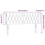 vidaXL Tête de lit avec oreilles Vert foncé 163x16x78/88 cm Velours