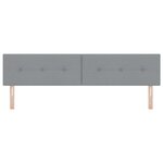 tête de lit vidaXL capitonnée gris clair 200 cm en tissu