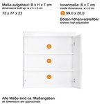 Trendteam Armoire murale de salle de bain Amanda blanc