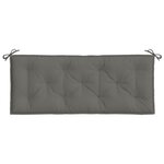 vidaXL Coussin de banc de jardin gris foncé mélangé 120x50x7 cm tissu