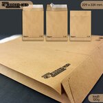 Lot de 1000 enveloppes kraft 120g à soufflets c4 - gamme courrier+