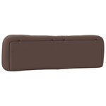 vidaXL Coussin de tête de lit marron 180 cm similicuir