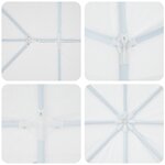 vidaXL Tente de fête blanche 8x4 m PE