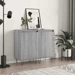 vidaXL Buffets 2 Pièces sonoma gris 40x35x70 cm bois d'ingénierie