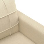 vidaXL Ensemble de canapés 4 Pièces avec coussins crème tissu