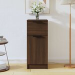 vidaXL Buffet Chêne marron 30x30x70 cm Bois d'ingénierie