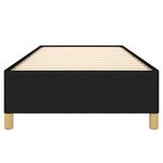 vidaXL Cadre de lit Noir 90x190 cm Tissu