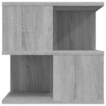 vidaXL Table d'appoint Sonoma gris 40x40x40 cm Bois d'ingénierie