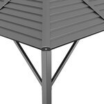 vidaXL Belvédère avec toit 3x3 m Anthracite