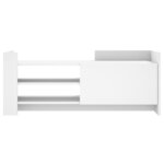 vidaXL Meuble TV Blanc 100x35x40 cm Bois d'ingénierie