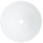 vidaXL Lavabo blanc 28x28x10 cm céramique