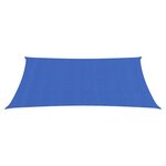 vidaXL Voile d'ombrage 160 g/m² Bleu 2x4 5 m PEHD