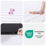 vidaXL Matelas en mousse moyennement doux 200x200 cm
