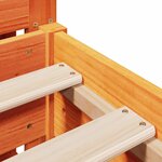 vidaXL Cadre de lit sans matelas cire marron 120x190cm bois pin massif