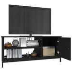 vidaXL Meuble TV noir 100x40x45 cm bois d'ingénierie