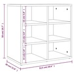 vidaXL Armoire à chaussures noir 52 5x30x50 cm