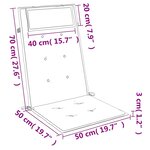 vidaXL Coussins de chaise à dossier haut lot de 6 carreaux rouge