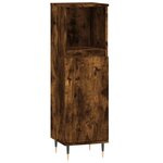 vidaXL Ensemble de meubles de salle de bain 3 Pièces Chêne fumé