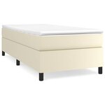 vidaXL Cadre de lit Crème 80x200 cm Similicuir