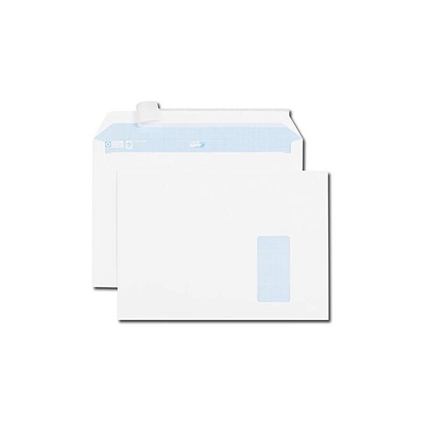 Lot de 250 Enveloppes, C4, 229 x 324 mm, avec fenêtre à droite