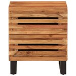 vidaXL Table de chevet 40x34x46 cm bois d'acacia massif