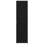 vidaXL Buffet en chêne noir 50x42.5x185 cm en bois reconstitué