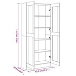 vidaXL Armoire à livres Chêne marron 82 5x30 5x185 5cm Bois ingénierie